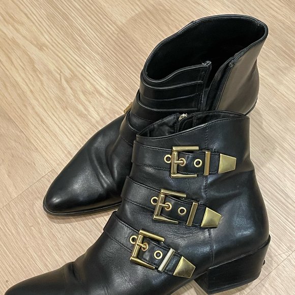 Ankle Boots UTERQUE in Genuine LEATHER EU size 38 US Size 7 - 7 1/2 - Picture 2 of 6